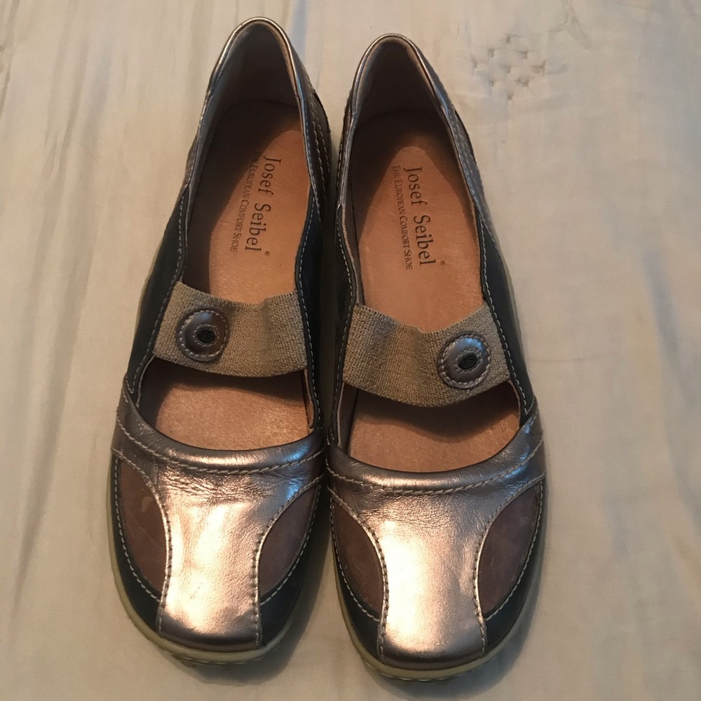 Gold & Brown Josef Seibel Mary Janes